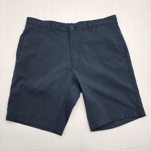 Calvin‎ Klein Mens Size 32 Chino Golf Shorts Navy Flat front  Stretch Bottoms